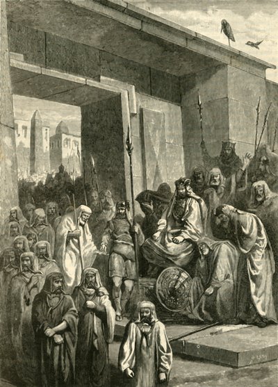 Cambyses és Psammetichus, 1890. alkotó: Unbekannt