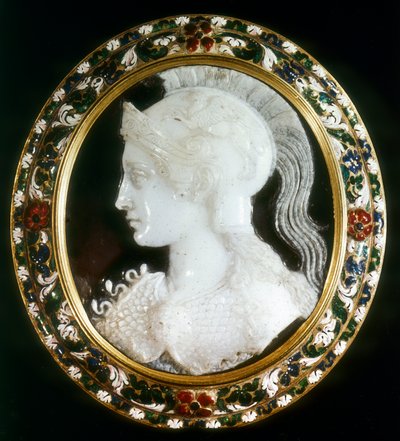 Minerva Cameo, a bölcsesség római istennője alkotó: Unbekannt