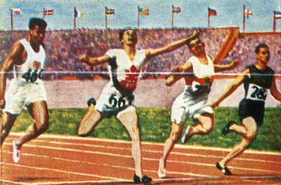 Percy Williams kanadai sprinter, 1928. alkotó: Unbekannt