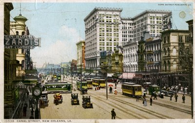 Canal Street, New Orleans, USA, 1912 alkotó: Unbekannt