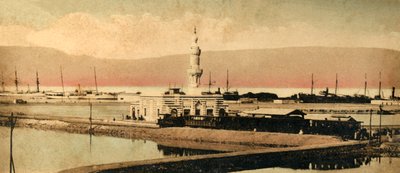 Szuezi csatorna – Terreplain állomása, c1918-c1939. alkotó: Unbekannt