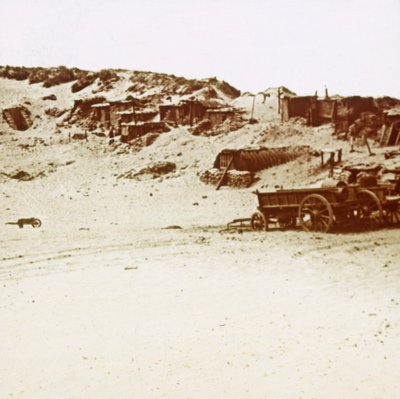 Kanton a dűnékben, Koksijde, Flandria, Belgium, 1914-c1918 alkotó: Unbekannt