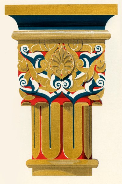 Oszlopok fővárosa, Halastó udvara, 1907. alkotó: Unbekannt