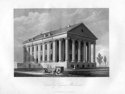 Virginia Capitolium, Richmond, USA, 1855 alkotó: Unbekannt