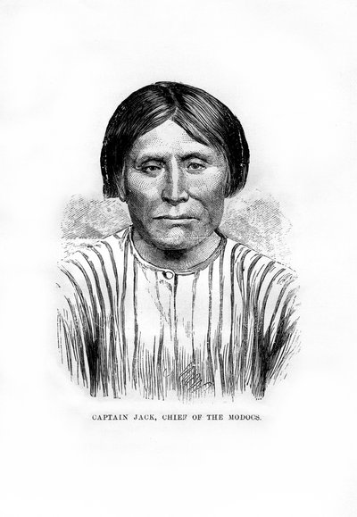 Jack kapitány, az indián Modoc törzs főnöke, 1872 alkotó: Unbekannt