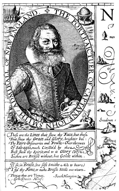 John Smith kapitány, virginiai telepes, 1624, 1893. alkotó: Unbekannt