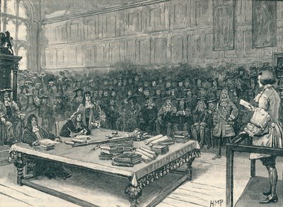 Kidd kapitány az alsóház kamarája előtt, 1700 1905 alkotó: Unbekannt