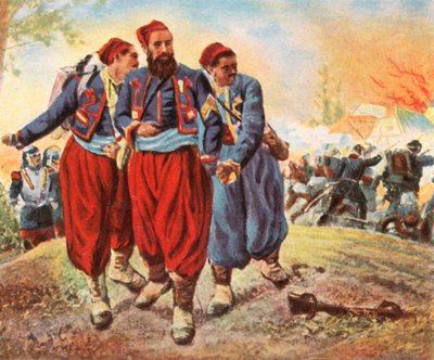 Fogoly törökök Wörthben, 1870. augusztus 6., 1936. alkotó: Unbekannt