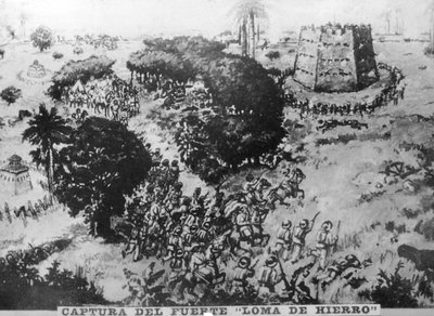 Fort de la Loma elfoglalása 1896-ban, 1910-ben alkotó: Unbekannt