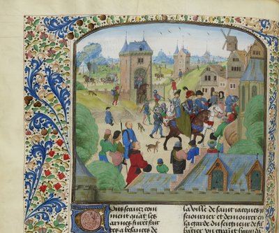 Orense elfoglalása az angol hadsereg által, 1387, kb. 1470-1475. alkotó: Unbekannt