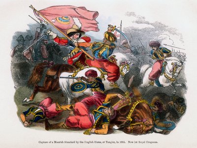 Egy mór etalon elfogása az angol ló által, Tangerben, 1664 alkotó: Unbekannt