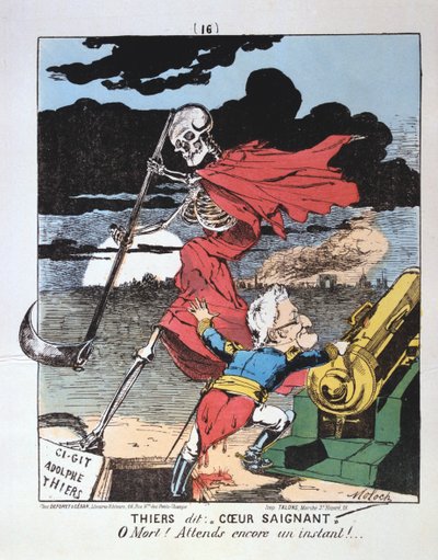 Karikatúra Adolphe Thiers ellen, 1871 alkotó: Unbekannt