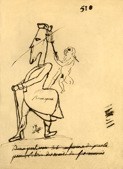 Napóleon karikatúrája, 1779, 1921. alkotó: Unbekannt