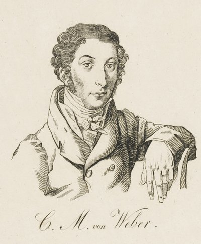 Carl Maria von Weber 1786-1826, 1821 után. alkotó: Unbekannt
