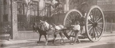 Nehéz áruk szállítása a tengely fölött, 1914 alkotó: Unbekannt