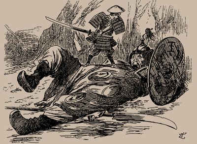 Rajzfilm az első kínai-japán háborúról. Punch, 1894. szeptember 29., 1894. alkotó: Unbekannt