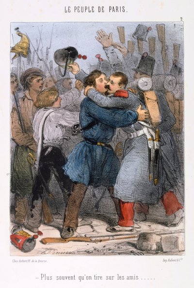 Rajzfilm a párizsi kommünről, 1870-es évek. alkotó: Unbekannt