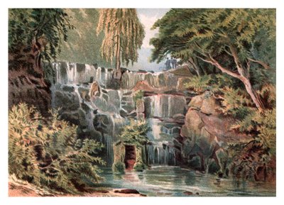 Cascade a Virginia Water-nél, 1880 alkotó: Unbekannt