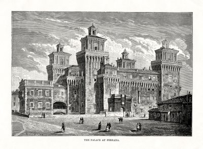 Estense kastély, Ferrara, Olaszország, 1879 alkotó: Unbekannt