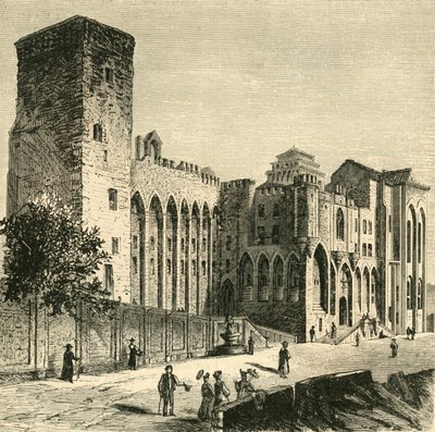 Pápák vára, Avignon, 1890. alkotó: Unbekannt
