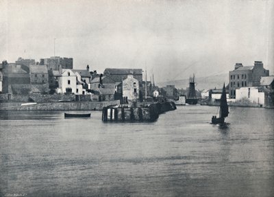 Castletown – A mólótól, a Rushen kastély bemutatásával, 1895 alkotó: Unbekannt