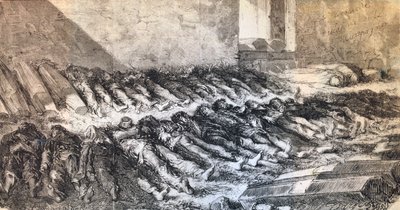 A párizsi kommün áldozatai, 1871. alkotó: Unbekannt