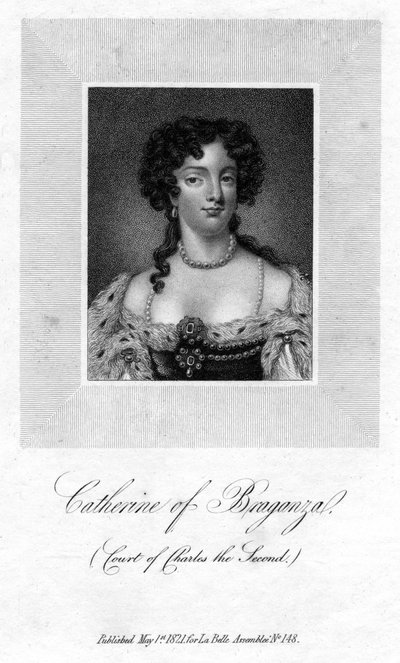 Braganzai Katalin, II. Károly angol király hitvese, 1821 alkotó: Unbekannt