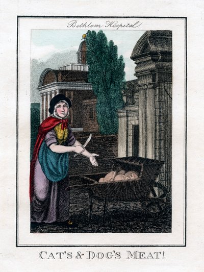 Cats and Dogs Meat!, Bethlem Hospital, London, 1805 alkotó: Unbekannt