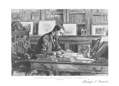 A nap hírességei – Lord Randolph Churchill, M.P., 1885 alkotó: Unbekannt