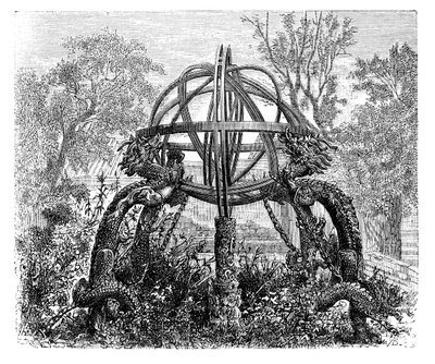 Égi gömb a régi csillagvizsgálóban, Peking, 1890 alkotó: Unbekannt