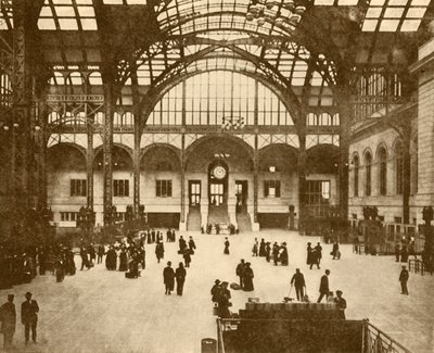 Central Hall, Pennsylvania állomás, New York Pennsylvania Railroad Company, 1930. alkotó: Unbekannt