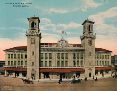 Központi pályaudvar, Havanna, Kuba, 1920 alkotó: Unbekannt