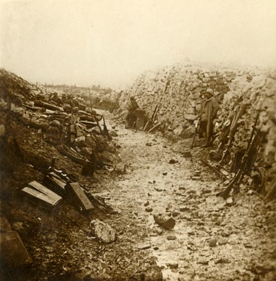 Központi telefonposta Froideterre-ben, Verdunban, Észak-Franciaországban, 1916 alkotó: Unbekannt