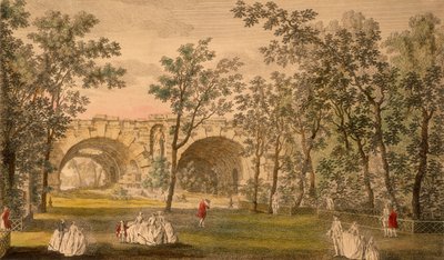 Center Crosswalk, Vauxhall Gardens, London, 1751. sz alkotó: Unbekannt