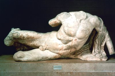 Cephisus vagy Illisus a Parthenon nyugati oromfalából, ie 447-432 alkotó: Unbekannt