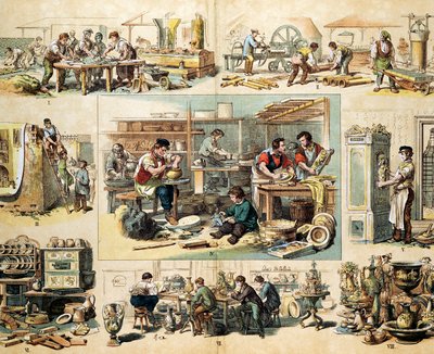 Kerámiaipar, c1870 alkotó: Unbekannt