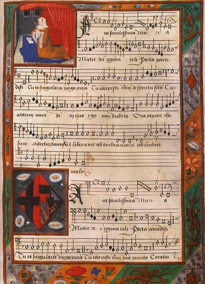 Ausztriai Margit Chansonnier a Marguerite dAutriche albumból, 1516 és 1523 között alkotó: Unbekannt