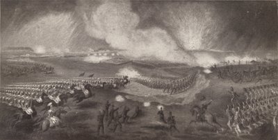 A brit csapatok rohama a Windlesham felé vezető úton, 1854. április 24., 1854. 1909. alkotó: Unbekannt