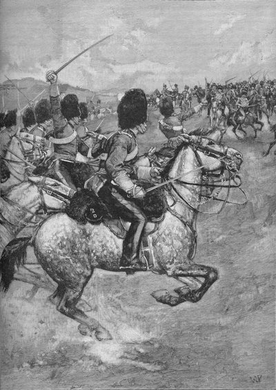 A nehézdandár rohama a balaclavai csatában, 1854, 1906. alkotó: Unbekannt
