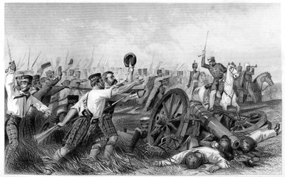 A hegyvidékiek vádja Cawnpore előtt, Havelock tábornok alatt, 1857, 1860 c. alkotó: Unbekannt