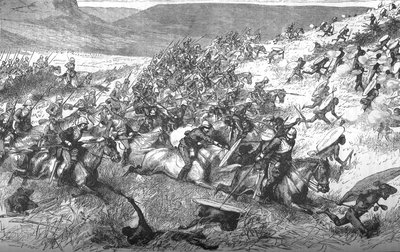 A tizenhetedik lándzsás rohama Ulundiban, 1879, 1880 c alkotó: Unbekannt