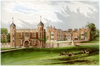 Charlecote Park, Warwickshire, a Lucy család otthona, 1880 alkotó: Unbekannt