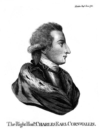 Charles Cornwallis 1738-1805, Cornwallis 1. márquess, 1781 alkotó: Unbekannt
