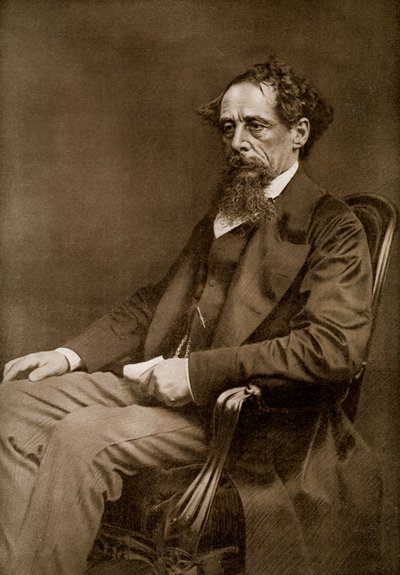 Charles Dickens, 19. századi angol író, 1910 alkotó: Unbekannt