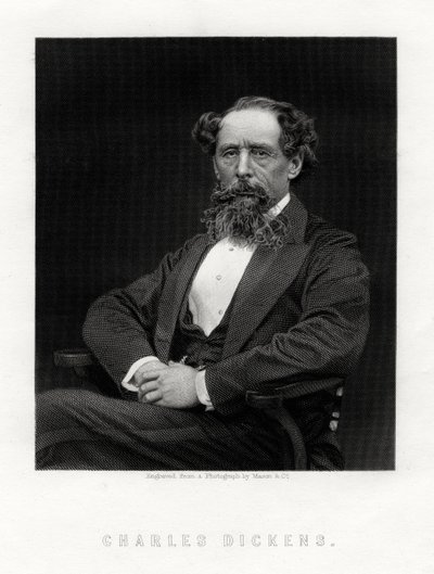 Charles Dickens angol regényíró és újságíró, 1876 alkotó: Unbekannt
