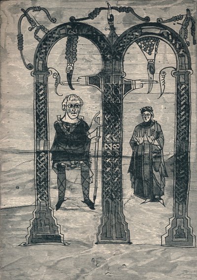 Nagy Károly és felesége, a legkorábbi portré után, c775, 1907 alkotó: Unbekannt