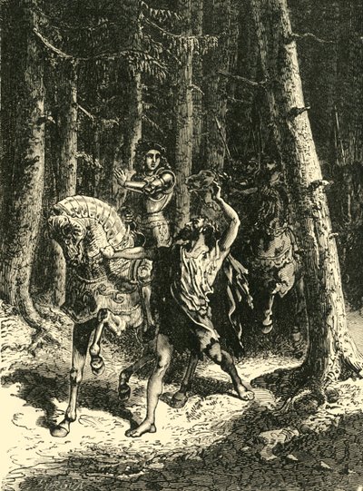 VI. Károly a Le Mans-i erdőben, 1392, 1890. alkotó: Unbekannt