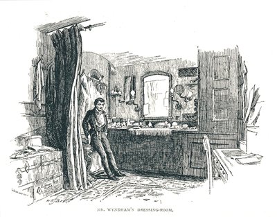 Charles Wyndham öltöző a Piccadilly felett a Criterio Színházban, 1891 alkotó: Unbekannt