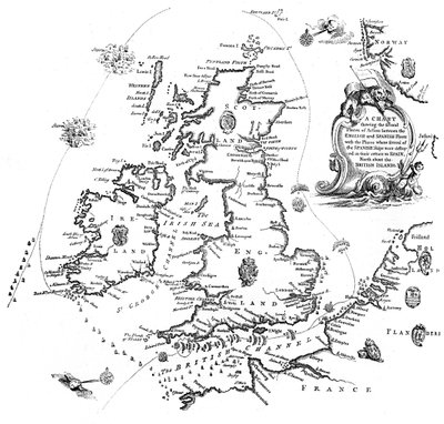 A spanyol Armadas tanfolyam diagramja, 1588 1893 alkotó: Unbekannt