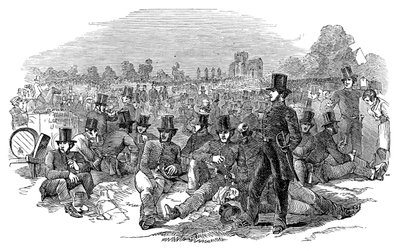 Chartist Agitation, The Police Force on Bonners Fields, 1848, 1900 alkotó: Unbekannt